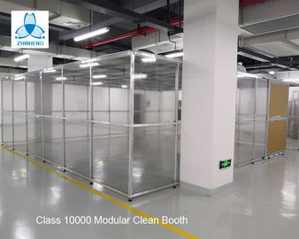 Struttura di alluminio dell'attrezzatura della stanza pulita della classe 10000 FFU con i portelli scorrevoli/cabina pulita farmaceutica